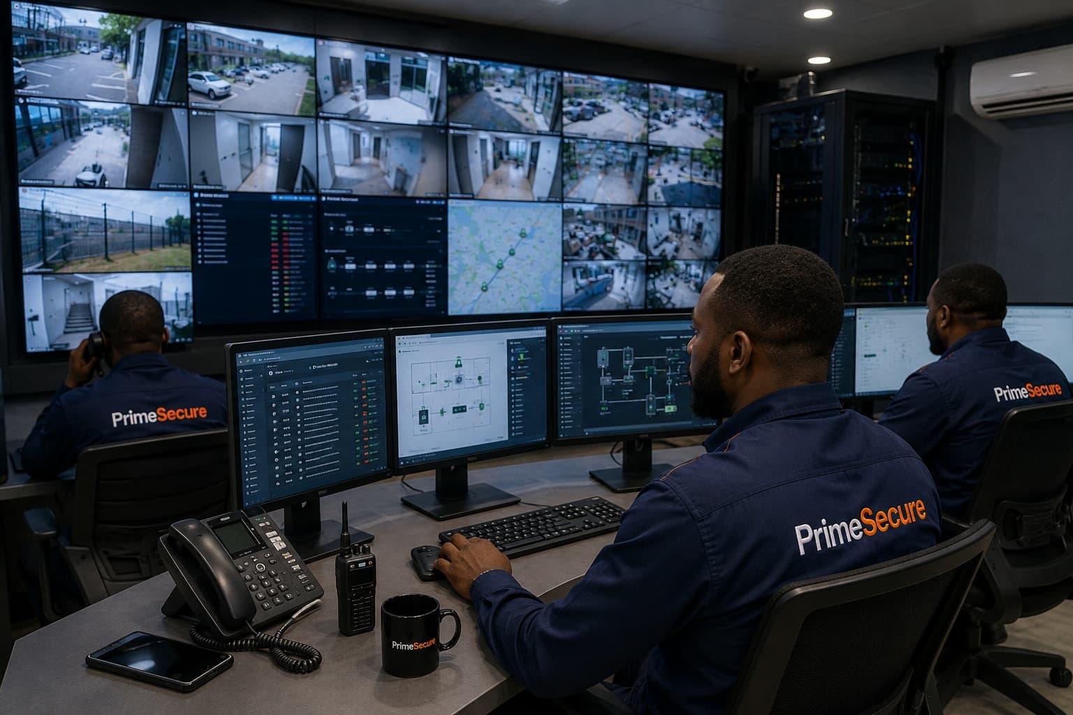 Commercial and industrial facilities protected by PrimeSecure security systems